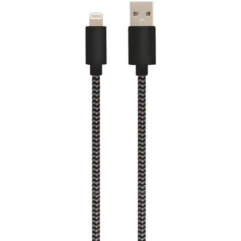 Charge & Sync USB Cable with Lightning(R) Connector, 5ft (Black)
