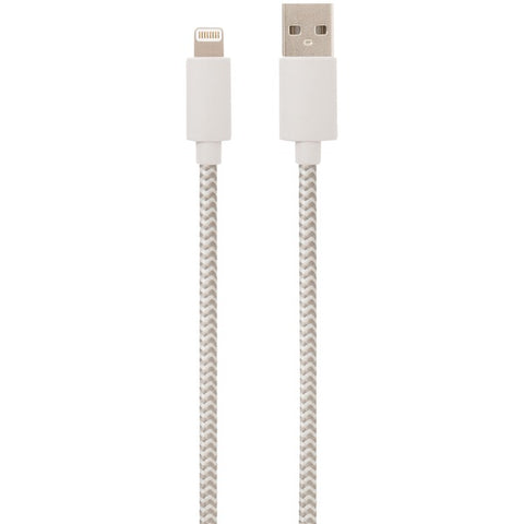 Charge & Sync USB Cable with Lightning(R) Connector, 5ft (White)
