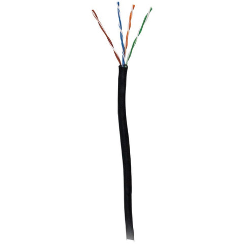 24-Gauge CAT-5 Cable, 1,000ft (Black)