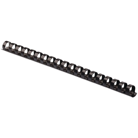 3-8" Round-Back Black Plastic Combs, 100 pk