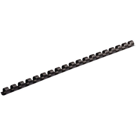 1-4" Round-Back Black Plastic Combs, 100 pk