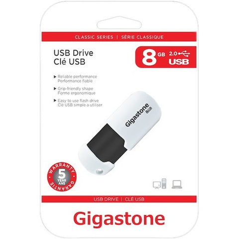 Gigastone 8GB Classic USB 2.0 Flash Drive