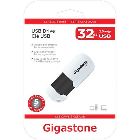 Gigastone 32GB Classic USB 2.0 Flash Drive