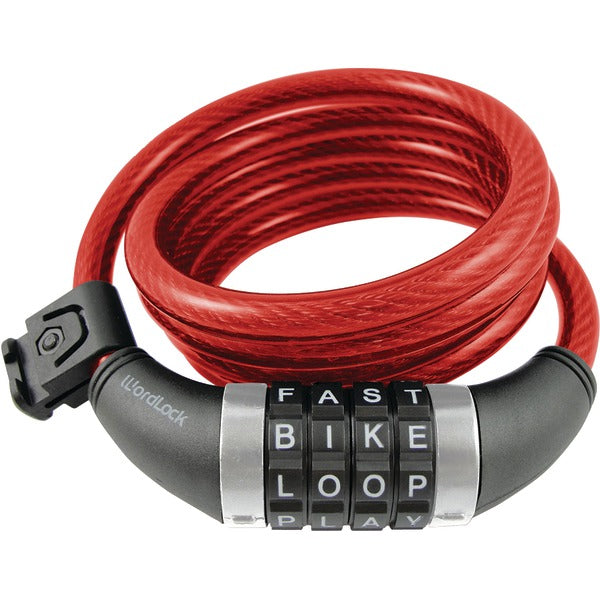 Combination Resettable Cable Lock (Red)