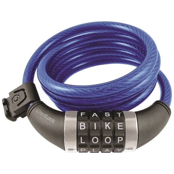 Combination Resettable Cable Lock (Blue)