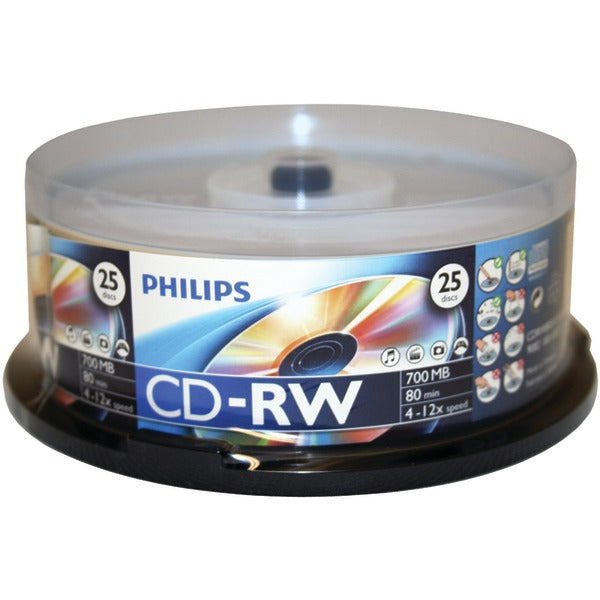 700MB 80-Minute CD-RWs, 25-ct Spindle