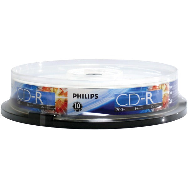 700MB 80-Minute 52x CD-Rs (10-ct Cake Box Spindle)