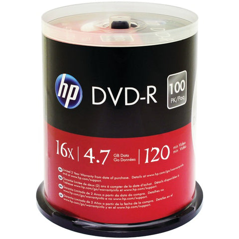 4.7GB DVD-Rs, 100-ct Spindle