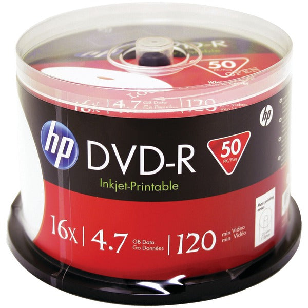 4.7GB Printable DVD-Rs, 50-ct Spindle