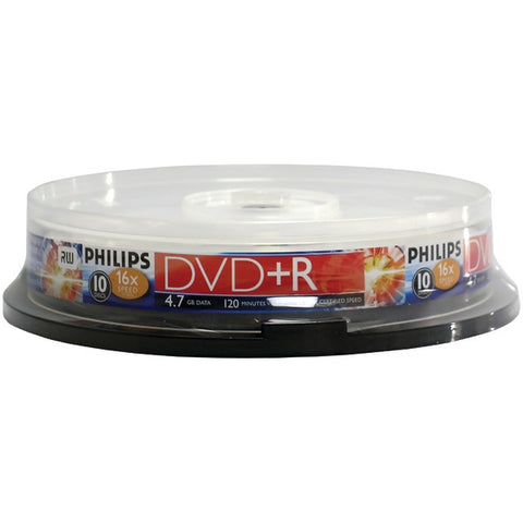4.7GB 16x DVD+Rs (10-ct Cake Box Spindle)