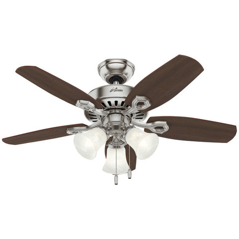 42" Brushed Nickel Small Room Ceiling Fan