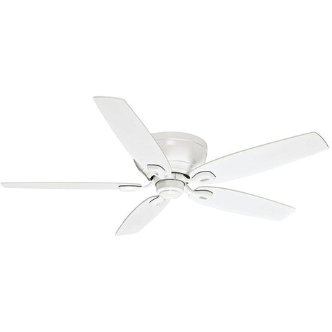 54" Durant Snow White Ceiling Fan with 5 Snow White Blades