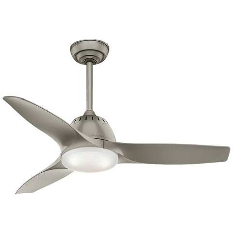 44" Wisp Ceiling Fan with 3 Pewter Blades (Pewter)