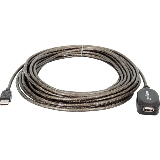 Manhattan Hi-Speed USB 2.0 Active Extension Cable - 33' - A Male to A Female