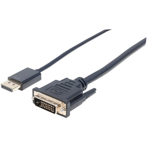 DisplayPort(TM) 1.2a Male to DVI 24+1 Male Cable (6ft)
