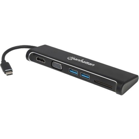 Manhattan SuperSpeed USB-C to HDMI-VGA 4-in-1 Docking Converter
