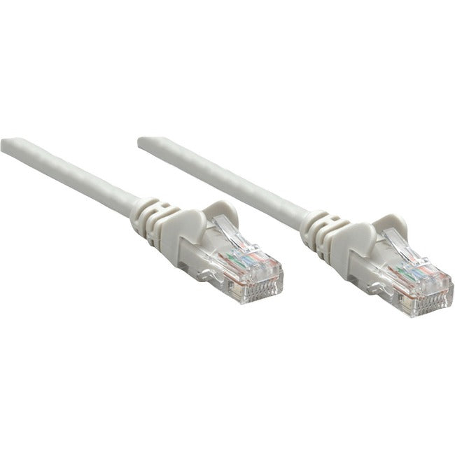 Intellinet Network Solutions Cat5e UTP Network Patch Cable, 10 ft (3.0 m), Gray