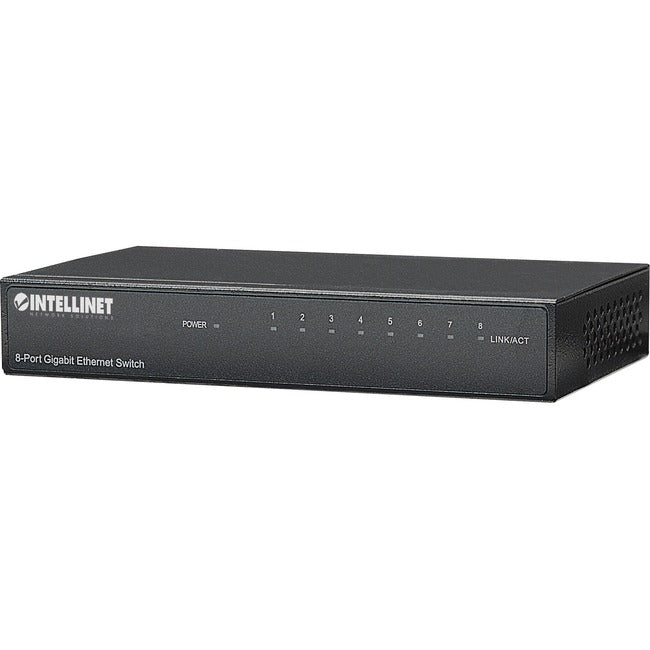 Intellinet Network Solutions 8-Port Gigabit Office Switch, Desktop, Metal Housing
