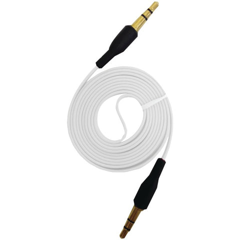 3.5mm Flat Auxiliary Cable, 3.3ft (White)
