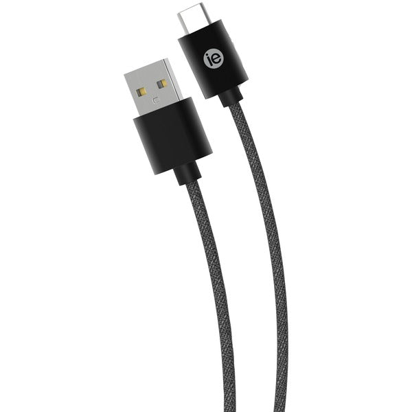 Charge & Sync Braided USB-C(TM) to USB-A Cable, 6ft (Black)