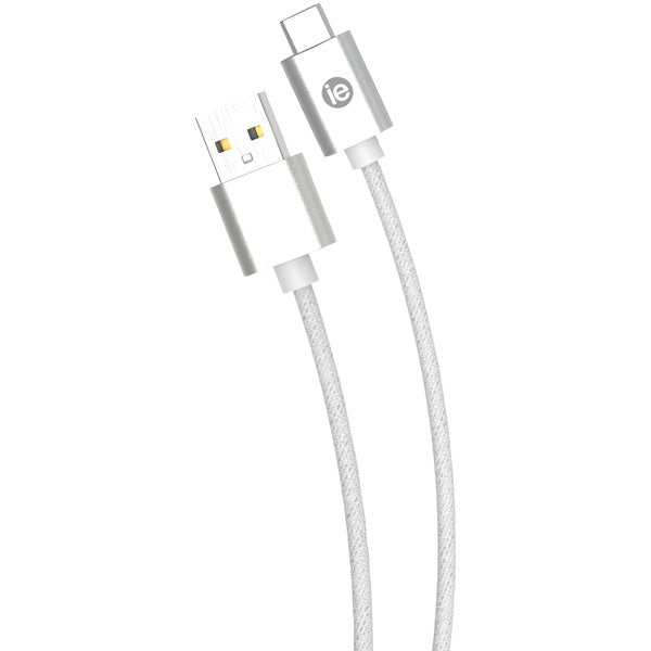 Charge & Sync Braided USB-C(TM) to USB-A Cable, 6ft (White)