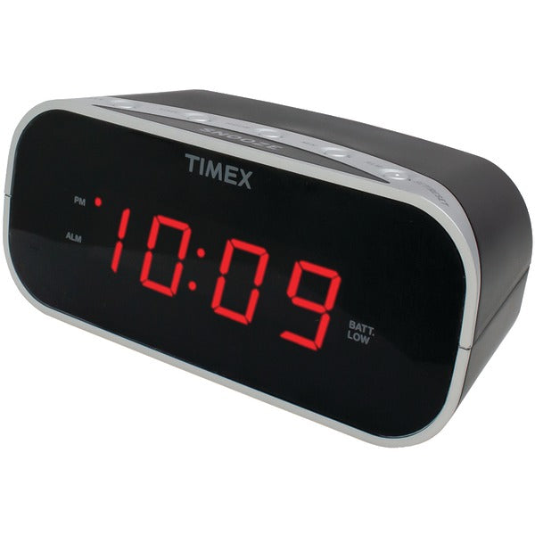 Alarm Clock with .7" Red Display (Black)