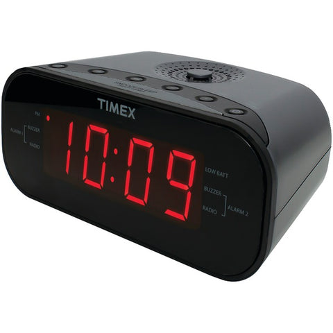 AM-FM Dual Alarm Clock Radio with Digital Tuning (Gunmetal Gray)