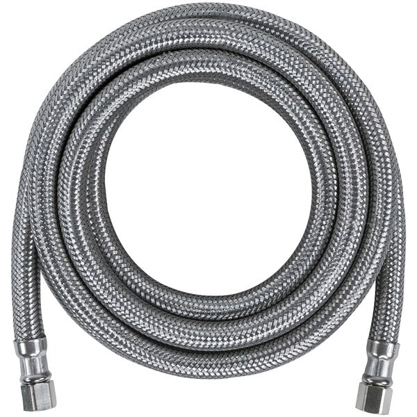 Braided Stainless Steel Ice Maker Connector, 10ft