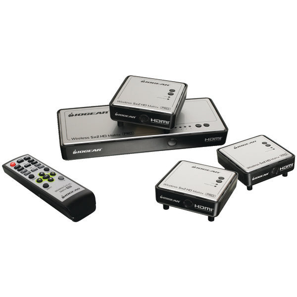 Long-Range 5 x 2 HDMI(R) Matrix Pro with 2 Additional Receivers