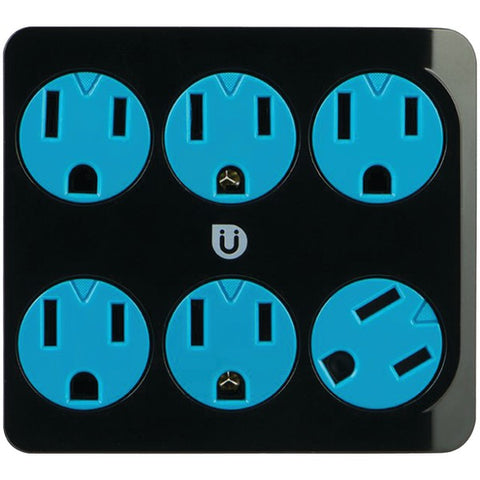 6-Outlet Power Tap (Black & Blue)