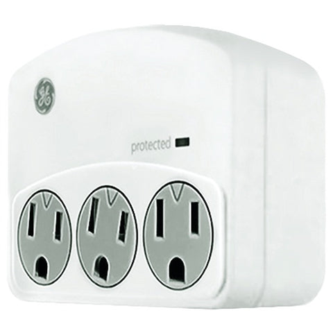3-Outlet Surge-Protector Wall Tap
