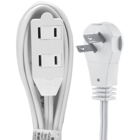2-Outlet Wall Hugger Extension Cord, 6ft