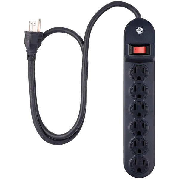 6-Outlet Heavy-Duty Grounded Power Strip with 3ft Cord