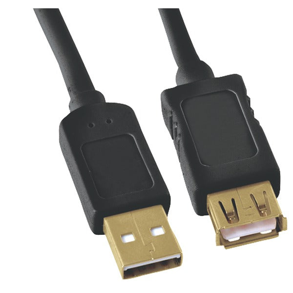 A-Male to A-Female USB 2.0 Cable, 10ft