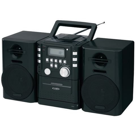Portable CD Music System with Cassette & FM Stereo Radio