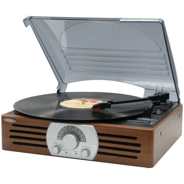 3-Speed Stereo Turntable with AM-FM Stereo Radio