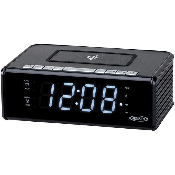 Dual Alarm Clock Radio with Qi(R) Charging
