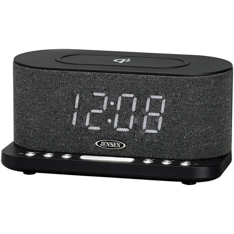 Dual Alarm Clock Radio with Wireless QI(R) Charging