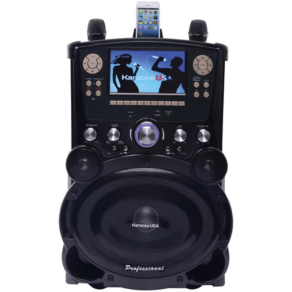 Professional DVD-CD+G-MP3+G Bluetooth(R) Karaoke System with 7" TFT Color Screen & Tote Wheels