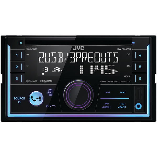 KW-R935BTS Double-DIN In-Dash AM-FM CD Receiver with Bluetooth(R) & SiriusXM(R) Ready