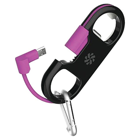GoBuddy+(TM) Lightning(R) to USB Charge & Sync Cable with Bottle Opener (Purple)
