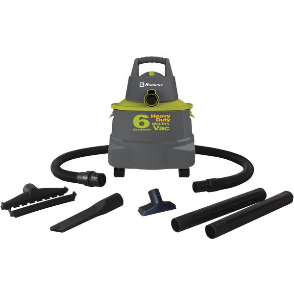 Wet-Dry Vacuum Cleaner with 6-Gallon Tank