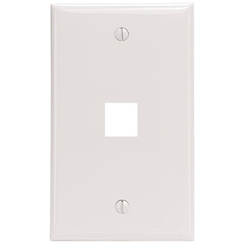 1-Port QuickPort(R) Wall Plate (White)