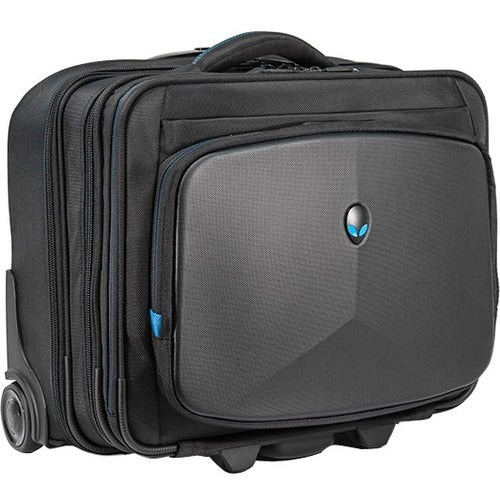 Mobile Edge Carrying Case (Rolling Briefcase) for 17.3" Notebook - Black, Teal