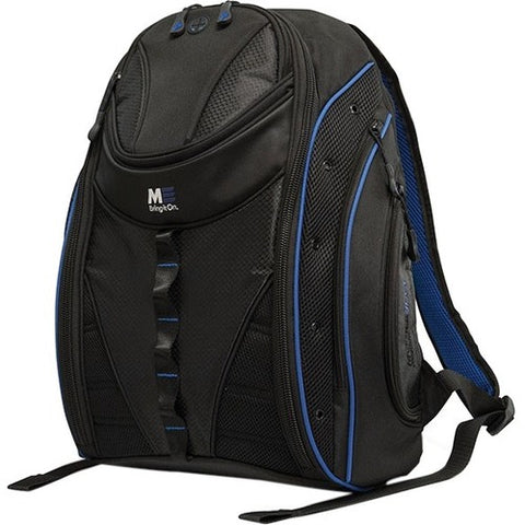 Mobile Edge Express Carrying Case (Backpack) for 17" MacBook - Black, Royal Blue
