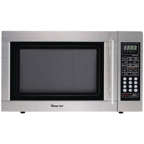 1.3-Cubic-ft Countertop Microwave (Stainless Steel)