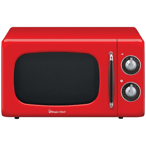 .7 Cubic -ft 700-Watt Retro Microwave (Red)