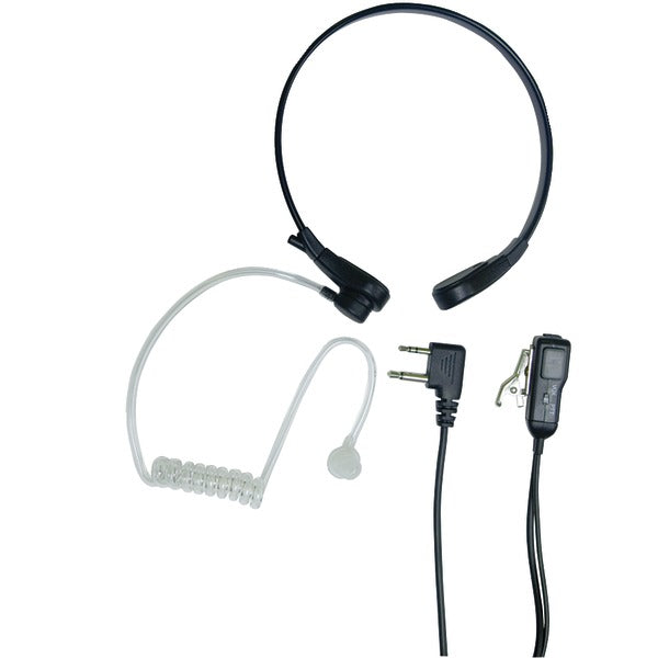 2-Way Radio Accessory (Acoustic Throat Microphone for GMRS Radios with PTT-VOX Compartment)