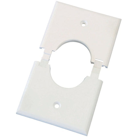 Single-Gang Splitport(TM) Plus Wall Plate (White)