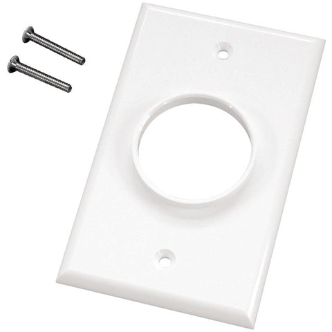 Single-Gang Wireport(TM) Wall Plate (White)